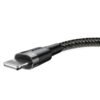 Baseus Cafule 1M Nylon Braided Cable USB To Lightning QC3.0 2.4A - CALKLF-BG1 - Image 2
