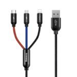 Baseus Three Primary Colors 3-in-1 Fast Charging Cable, a compact and efficient charging solution