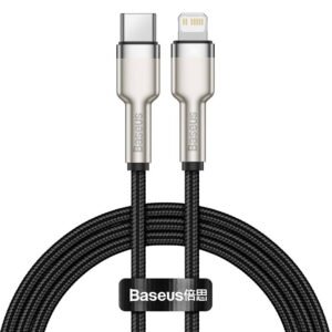 Baseus Cafule Series 1M Metal Data Cable Type-C to iP PD 20W Black – CATLJK-A01