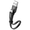 Baseus Nimble Type-C 23CM Portable Short Cable Black-CATMBJ-01