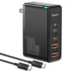 Baseus 100W GaN2 Pro Quick Charger 2C+2U CN Black – CCGAN2P-K01