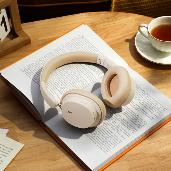 Baseus Bowie D05 Wireless Headphones - Creamy White - Image 9