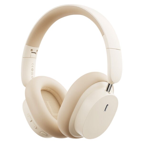 Baseus Bowie D05 Wireless Headphones Noise Reduction 70Hr Battery Creamy-white – NGTD020202 –