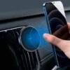 Baseus Wireless Charger Gravity Car Mount Phone Bracket Air Vent Holder + Qi Charger Black -WXYL-01 - Image 3