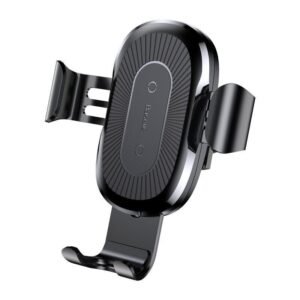 Baseus Wireless Charger Gravity Car Mount Phone Bracket Air Vent Holder + Qi Charger Black -WXYL-01