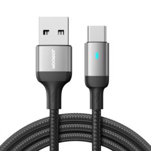 S-UC027A10 Extraordinary Series 3A USB-A to Type-C Fast Charging Data Cable 1.2m-Black