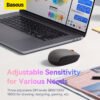 Baseus F01A Creator Wireless Mouse - Frosted Gray - Image 4