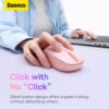 Baseus F01B Creator Tri-Mode Wireless Mouse - Baby Pink - Image 4