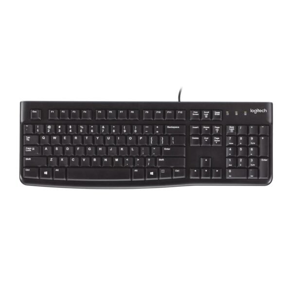 Logitech K120 USB Wired Keyboard – Black