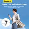Baseus Bowie M3 ANC True Wireless Earphones - Moon White - Image 5