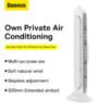 Baseus Refreshing Monitor Clip-On & Stand-Up Desk Fan - White - Image 10