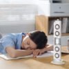 Baseus Refreshing Monitor Clip-On & Stand-Up Desk Fan - White - Image 6