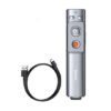 Baseus Orange Dot Rechargeable Wireless Presenter (Red Laser) - Grey (WKCD000013)