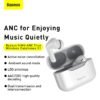 Baseus SIMU S1 Wireless Earphones - White - Image 5