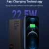 Baseus Adaman 20000mAh 22.5W Metal Digital Display Quick Charging Power Bank - Black - Image 7