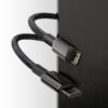 Baseus Tungsten Gold 20W PD 1M Fast Charging Data Cable Type-C to Lightning - Black - Image 5