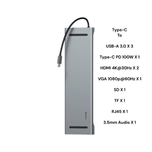 Baseus Enjoyment Series 11-in-1 Type-C Notebook Multi-functional Hub