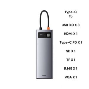 Baseus Metal Gleam Series 9-in-1 Multifunctional Hub