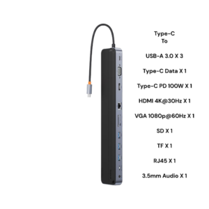 Baseus EliteJoy Gen2 11 Port Type-C HUB Adapter -