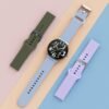 Haylou 22mm Silicone Watch Strap - Dark Green - Image 4
