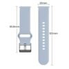 Haylou 22mm Silicone Watch Strap - Dark Green - Image 3