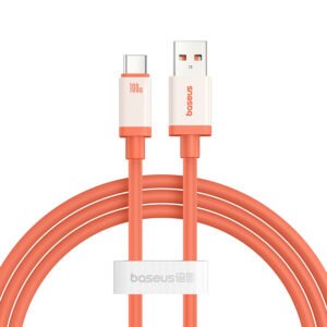 Baseus 0℃ Series 100W 1m USB to Type-C  Fast Charging Data Cable – Canyon Coral