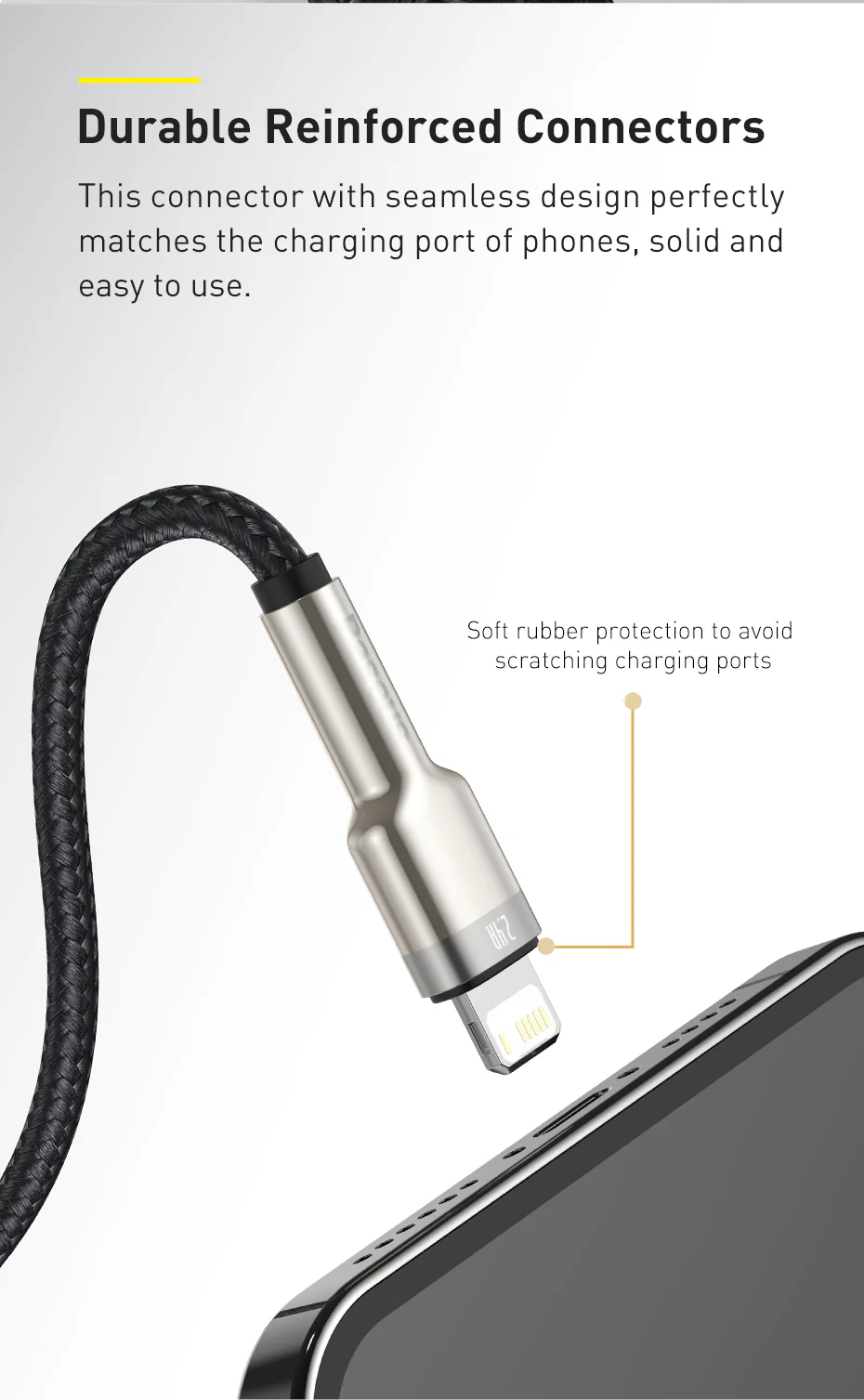 Baseus Cafule Cavo USB Doppia Faccia A Micro USB – QC 3.0, 1.5 A, 2 Metri – Rosso/Nero