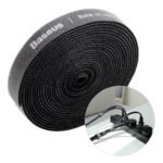 Baseus 3M Colorful Circle Velcro strap - Black