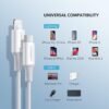 UGREEN 3A 1m Type-C to Lightning Cable - 10493 - Image 4