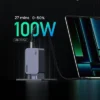 UGREEN Nexode Pro 100W GaN 3-Port Fast Charger with 100W Cable - Image 8