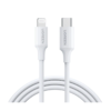 UGREEN 3A 1 Meter Type-C to Lightning Rubber Shell Cable MFi Certified - White (US171 - 10493)