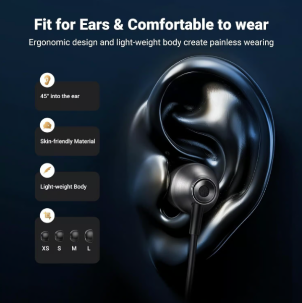 UGREEN Wired Earphones with USB-C Connector - Image 6