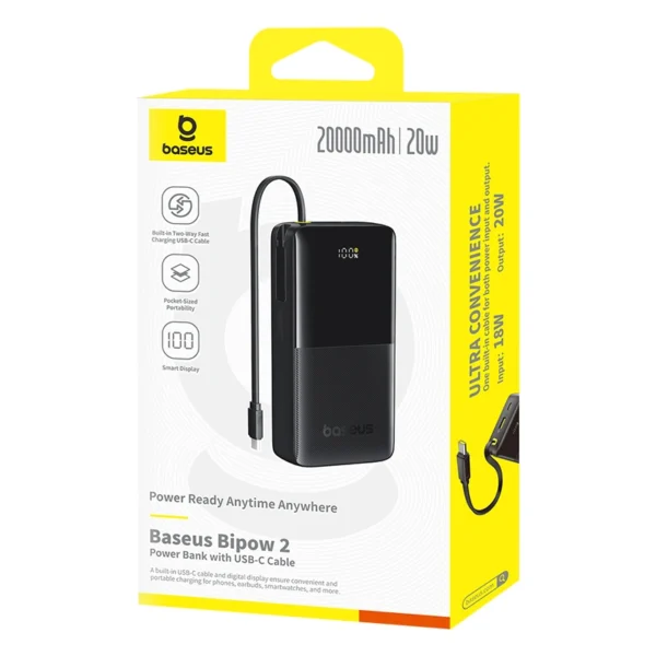 Baseus Bipow 2 20000mah 20W Digital Display Power Bank - Image 10