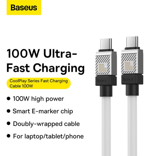 Baseus CoolPlay Series 100W 2m Type-C to Type-C Cable - Image 7