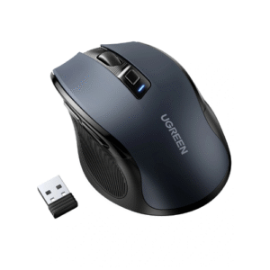 UGREEN Ergonomic 4000DPI 2.4GHz Silent Wireless Mouse – Black (MU006-90545)