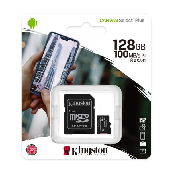 Kingston 128GB Class 10 Micro SD Card - Image 2