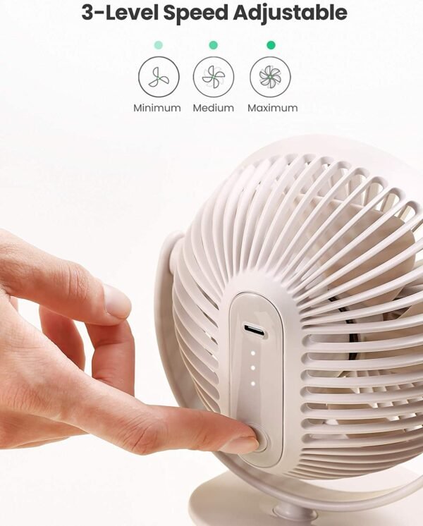 UGREEN Multifunctional Clip Type Rechargeable Fan - Image 3