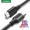 UGREEN Nickel Plating 60W 2M Type-C to Type-C 2.0 Cable - Image 4