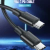 UGREEN Nickel Plating 60W 2M Type-C to Type-C 2.0 Cable - Image 9