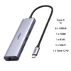 UGREEN 7-in-1 Type-C Hub (Type-C to 2*USB3.0 + HDMI + RJ45 + SD&TF + PD port) – CM512