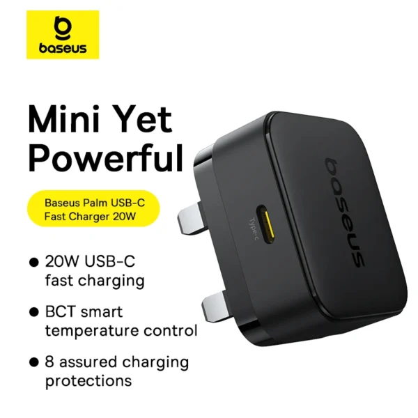 Baseus Palm Type-C 20W Fast Charger with 60W USB-C Cable - Image 12