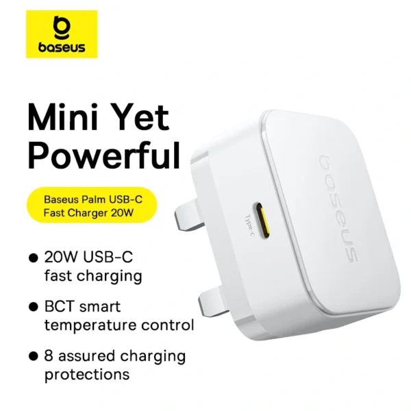 Baseus Palm Type-C 20W Fast Charger with 60W USB-C Cable - Image 11