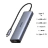 UGREEN 6-in-1 Type-C Hub (Type-C to USB 3.2 * 1 + USB 2 * 2 + Type-C * 1 + RJ45 + Type-C PD port) – CM512 - 45320