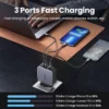UGREEN Nexode 140W GaN 3-Port Fast Charger with C to C Cable - Image 11