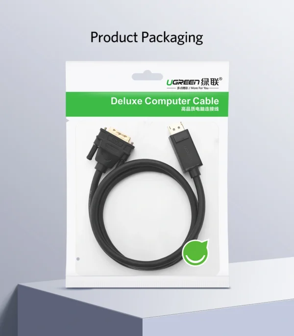 UGREEN DP Male to DVI Male 1080P@60Hz Cable - Image 3