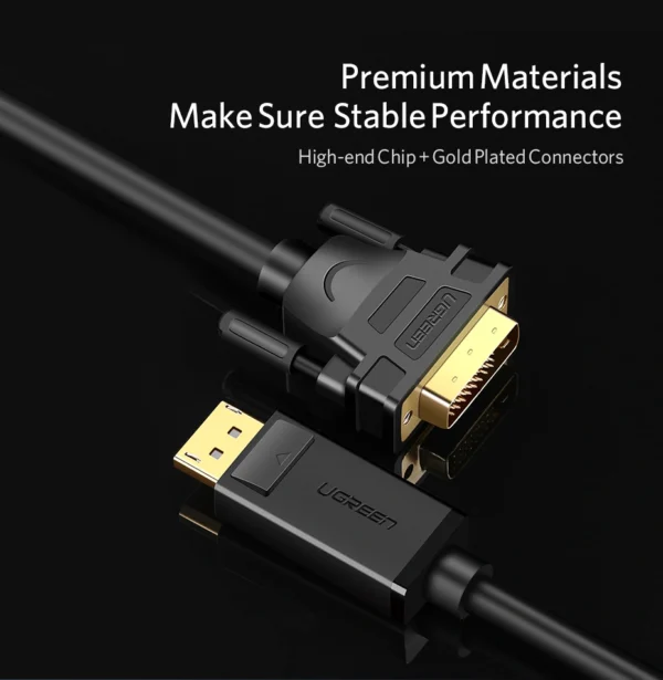 UGREEN DP Male to DVI Male 1080P@60Hz Cable - Image 9