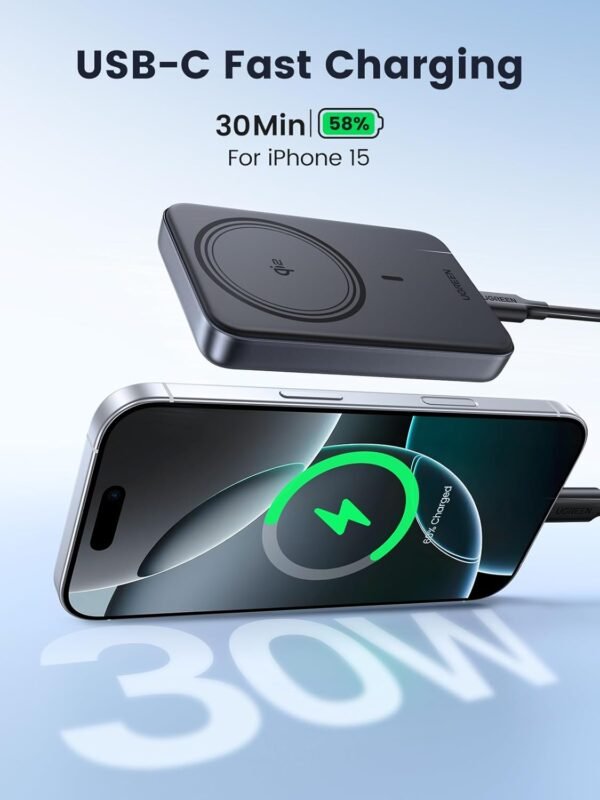 UGREEN Nexode Qi2 15W 10000mAh Wireless Power Bank - Image 4
