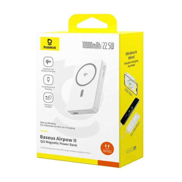 Baseus Airpow Ⅱ 10000mAh 22.5W Qi2 Magnetic Power Bank - Image 11