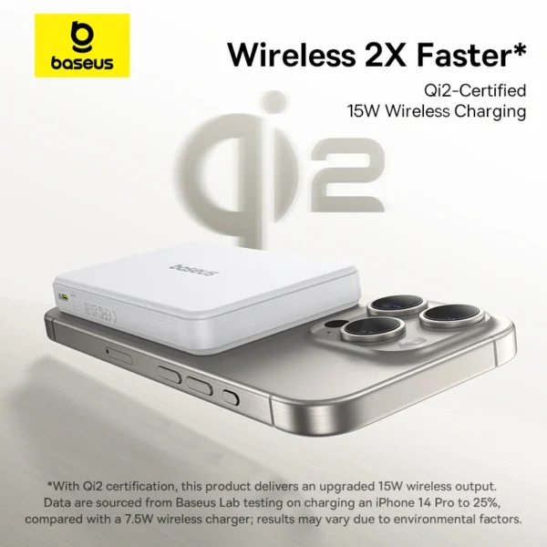 Baseus Airpow Ⅱ 10000mAh 22.5W Qi2 Magnetic Power Bank - Image 9