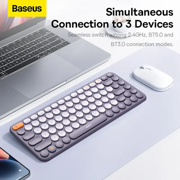 Baseus K01A Wireless Tri-Mode Keyboard - Image 7